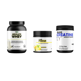 Gym Rat Bundle Protein, Pre-Workout, Creatine (Protein: Absolute Whey Vanilla, Pre-Workout and Creatine: Pure Focus and Creatine)