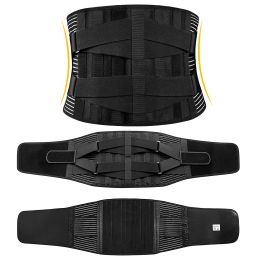 Back Support Brace Breathable Mesh Lumbar Support Belt Adjustable Lower Back Brace with Stays and Springs for Pain Relief for Men Women (size: M)