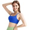 1Pc/3Pcs Women Cross Back Sport Bras Padded Strappy Crop Open Back Low Impact Bras Sexy Fitness Tank Tops