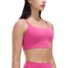 1Pc/3Pcs Women Strap Sport Bras Padded Strappy Crop Square Neck Low Impact Bras Sexy Fitness Tank Tops