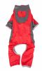 Pet Life Active 'Warm-Pup' Heathered Performance 4-Way Stretch Two-Toned Full Body Warm Up