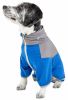 Pet Life Active 'Embarker' Heathered Performance 4-Way Stretch Two-Toned Full Body Warm Up