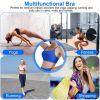 1Pc/3Pcs Women Cross Back Sport Bras Padded Strappy Crop Open Back Low Impact Bras Sexy Fitness Tank Tops