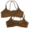 1Pc/3Pcs Women Cross Back Sport Bras Padded Strappy Crop Open Back Low Impact Bras Sexy Fitness Tank Tops