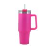 30OZ Straw Coffee Insulation Cup With Handle Portable Car Stainless Steel Water Bottle LargeCapacity Travel BPA Free Thermal Mug