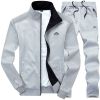 Men's 2 Pieces Full Zip Tracksuits Sport Suits Casual Outfits Jacket & Pants Fitness Tracksuit Set