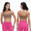 1Pc/3Pcs Women Strap Sport Bras Padded Strappy Crop Square Neck Low Impact Bras Sexy Fitness Tank Tops