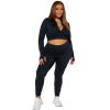 1 Pcs Women's Lightweight Full Zip Athletic Long Sleeve Crop Running Workout Yoga Sportwear Jacket