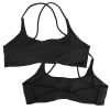 1Pc/3Pcs Women Cross Back Sport Bras Padded Strappy Crop Open Back Low Impact Bras Sexy Fitness Tank Tops