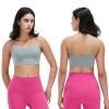 1Pc/3Pcs Women Strap Sport Bras Padded Strappy Crop Square Neck Low Impact Bras Sexy Fitness Tank Tops