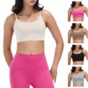 1Pc/3Pcs Women Strap Sport Bras Padded Strappy Crop Square Neck Low Impact Bras Sexy Fitness Tank Tops