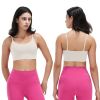 1Pc/3Pcs Women Strap Sport Bras Padded Strappy Crop Square Neck Low Impact Bras Sexy Fitness Tank Tops