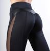 Women's Mesh High Waist Leggings Skinny Workout Yoga Pants