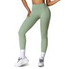 Women's High Waist Workout Leggings Tummy Control Compression Yoga Tight Pants Gym Pants Athletic Running Leggings with 25In Inseam No Front Seam