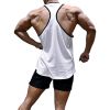 Men's A-Shirt Sleeveless Shirt Men's Gym Tank Shirt Quick Dry Shirt Cool Vest for Men Letter Print t-Shirt