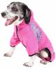 Pet Life Active 'Pawsterity' Heathered Performance 4-Way Stretch Two-Toned Full Bodied Hoodie