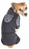 Pet Life Active 'Pawsterity' Heathered Performance 4-Way Stretch Two-Toned Full Bodied Hoodie