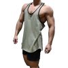 Men's A-Shirt Sleeveless Shirt Men's Gym Tank Shirt Quick Dry Shirt Cool Vest for Men Letter Print t-Shirt