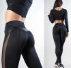 Women's Mesh High Waist Leggings Skinny Workout Yoga Pants