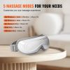 VEVOR Heated Eye Massager Eye Care Device 5 Modes Bluetooth Music 180° Foldable