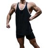 Men's A-Shirt Sleeveless Shirt Men's Gym Tank Shirt Quick Dry Shirt Cool Vest for Men Letter Print t-Shirt