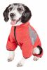 Pet Life Active 'Fur-Breeze' Heathered Performance 4-Way Stretch Two-Toned Full Bodied Hoodie