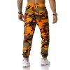 Man Pants Patchwork Camouflage Jogging Pants Outdoor Sports Fitness Sweatpants