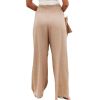 Women Cotton Linen Pants Casual Yoga Wide Leg Trousers