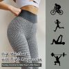 High Waist Yoga Pants Women's TIK Tok Leggings Butt Lifting Workout Tights Plus Size Sports Shapewear (Light Grey;  M)